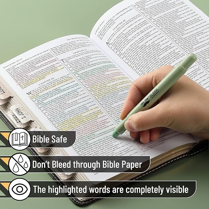 Mr. Pen- No Bleed Gel Highlighters, Pastel Colors, 8 Pack | Bible Highlighters and Pens No Bleed, Bible Markers for Study, Journaling, School Supplies and Accessories