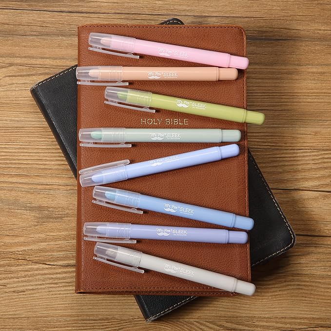Mr. Pen- No Bleed Gel Highlighters, Assorted Colors, 8 Pack | Bible Highlighters and Pens No Bleed, Bible Markers for Study, Journaling, School Supplies and Accessories