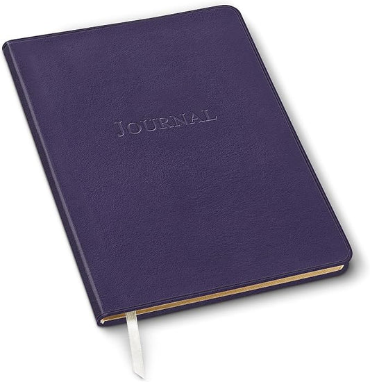 Gallery Leather Journal Notebook - 192 Pages, Softcover, For Men and Women, For Writing, Work & Travel, Handcrafted - Camden Violet - 9.75 x 7.5, Large Lined