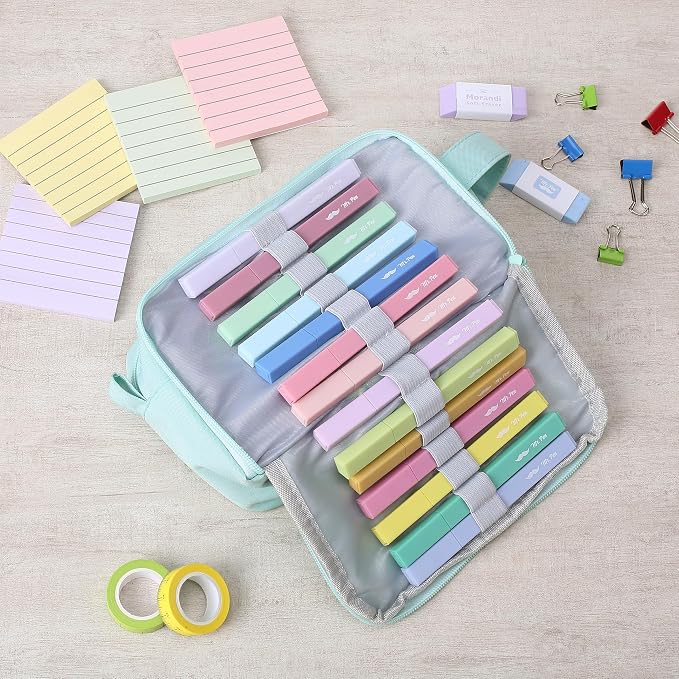 Mr. Pen- Aesthetic Highlighters No Bleed, 16 Pack, Assorted Colors | Chisel Tip, Cute Highlighters Assorted Colors for Journaling, Highlighting, Underlining, Fast Dry, Back to School Supplies