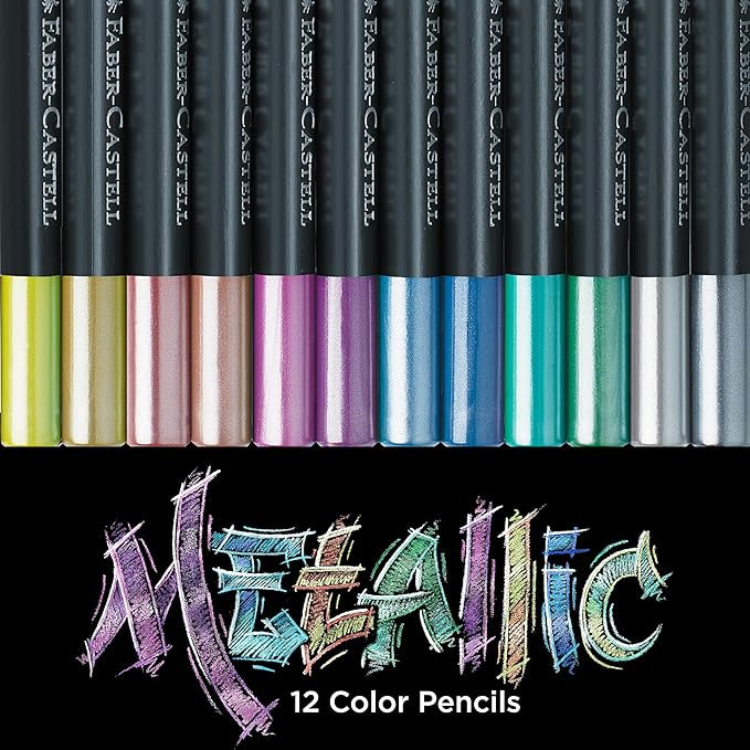 Faber-Castell Black Edition Colored Pencils - Metallic | School Supplies