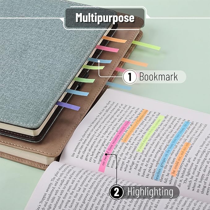 Mr. Pen- Transparent Bible Highlighter Tape and Sticky Note Set, 331 Pcs | Sticky Note Tabs, Sticky Index Tabs, Highlighter Strips, Highlight Strips for Books, Sticky Notes Transparent