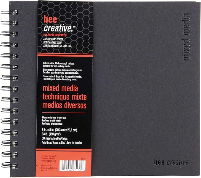 Bee Paper - 8.8"x 8" Bee Creative Mixed Media Journal