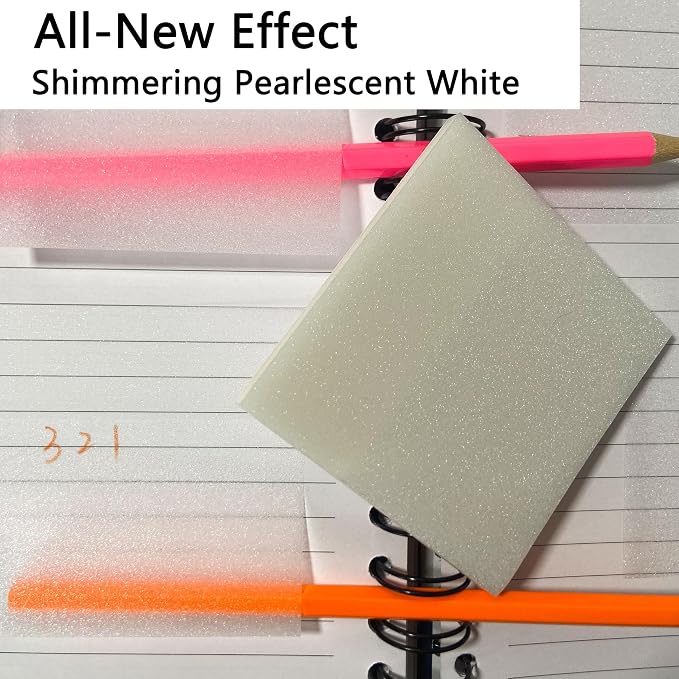 YOUDEFUL Transparent Sticky Notes, 3"x3" Self-Adhesive Translucent Clear See Through Sticky Notes for Planner Office School College Teacher Student Supplies
