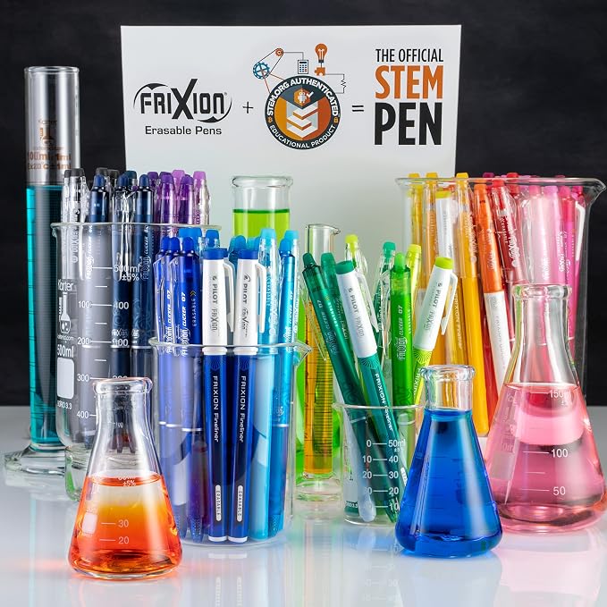 Pilot FriXion Light Erasable Highlighters, Chisel Tip, Pack of 12, Yellow Solid Highlighters - Ideal for School, Journaling, and Office Use