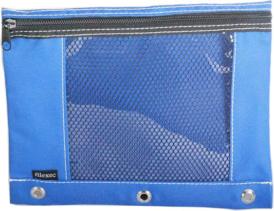 Filexec Products Soft Touch Pencil Pouch (18271),Blue