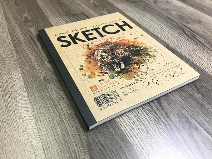 Design Ideation Lay Flat Sketch. Removable Sheet Sketchbook. Premium Paper. Smart-Bind Reinforced Lay Flat Binding. (8.5" x 11") LF-2550-LS (1 Book)
