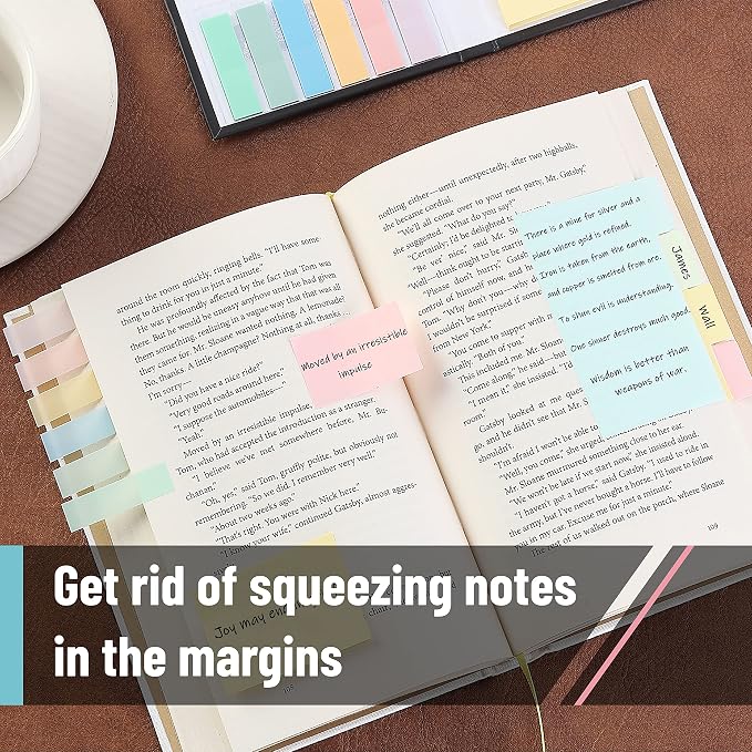 Mr. Pen- Sticky Notes Set, 410 Pack, Ruled | Dotted & Blank Notes with 150 Index Tabs, Divider Sticky Pads for Bible Study, Office, School, Planning