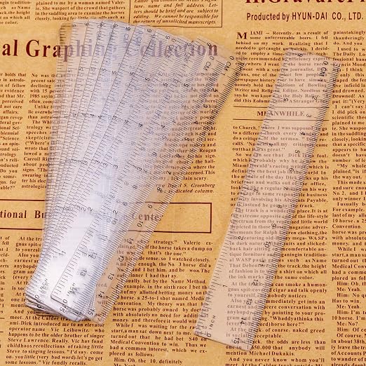 AIEX Ruler, 10 Pack Clear Plastic 15cm/6 Inch Drafting Tools, Transparent Measuring Tool for Student, School, Office, Artists, Engineers, Architects, Designers, Teachers