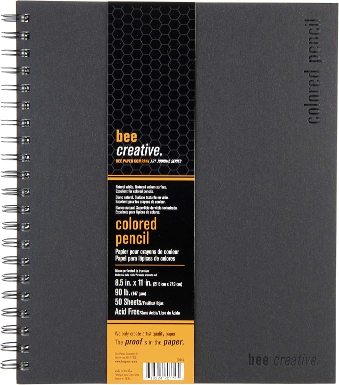 Bee Paper - 8.5"x 11" Bee Creative Color Pencil Drawing Journal