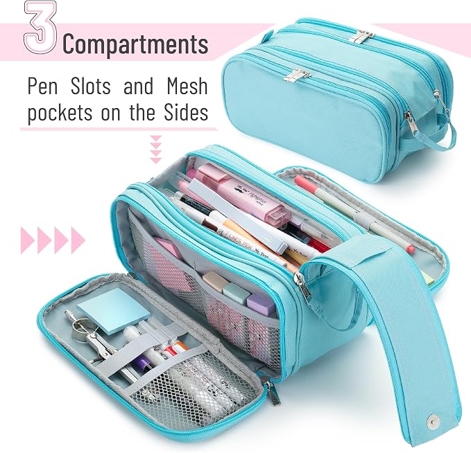 Mr. Pen- Large Capacity Pencil Case, Big Capacity Pencil Case | Big Pencil Pouch, Pencil Bag, Pen Case, Pen Pouch, Pen Bag, Pencil Pouches, Pencil Bags, Big Pencil Case, Large Pencil Case