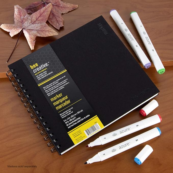 Bee Paper - 8" x 8" Creative Marker Drawing Journal