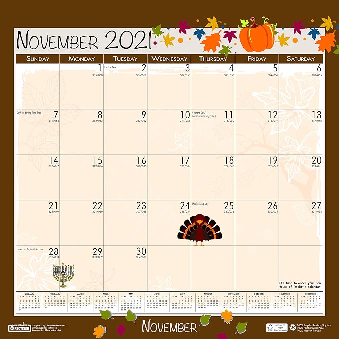 House of Doolittle 2021 Monthly Wall Calendar, Seasonal, 12 x 12 Inches, January - December (HOD338-21)