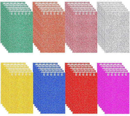 Seajan 48 Pcs Glitter Mini Spiral Notepads for Kids Party Favors Small Prism Notebooks 3.9 x 2.4 Inch Colorful Flash Memo Pads for Girls and Boys Birthday Gift Classroom Rewards 20 Pages Each