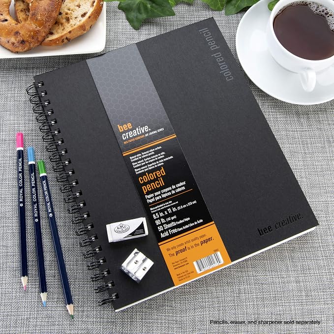 Bee Paper - 8.5"x 11" Bee Creative Color Pencil Drawing Journal