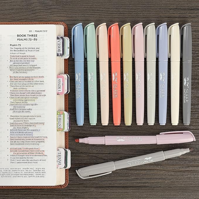 Mr. Pen- Highlighters, 12 Pack, Morandi Colors, Chisel Tip, Quick-Dry | Smear-Resistant, Odorless Highlighters for School, Office & Journaling